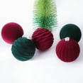 thumbnail image 4 of Feltree Flocked Christmas Ball Ornaments 12 Pcs, 3 Inch Velvet Hanging Balls for Tree and Home Decor, 4 of 4