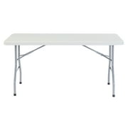 National Public Seating 30" x 60" Rectangular Folding Table, Speckled Grey, 1000 lb capacity