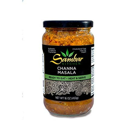 Sambar Kitchen | Channa Masala. Vegan + Vegetarian. Authentic Southern Indian Cuisine. Ready To Eat (1 Bottle)
