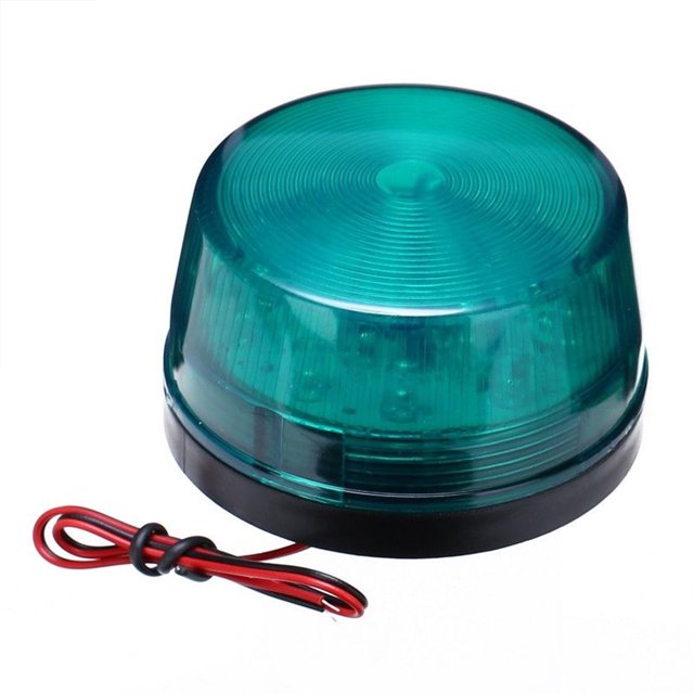 DC Indicador de alarma Señal estroboscópica Advertencia Sirena de advertencia Lámpara de luz intermitente LED 12V Scienceny JJ9864-02