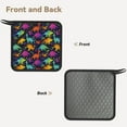 thumbnail image 2 of Pofeuu Colorful Dinosaur Print Silicone Trivet Mats,Silicone Hot Pads for Kitchen, Silicone Trivets for Hot Pots and Pans, Silicone Hot Pad, 2 of 8