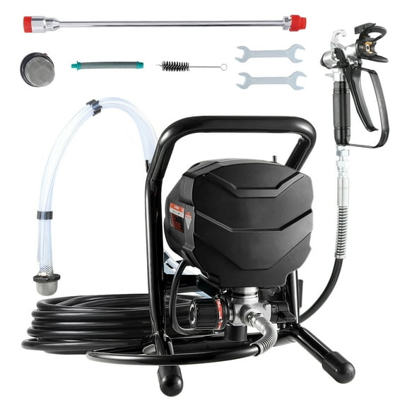KFFKFF Stand-Mounted Paint Sprayer, 650W Energy-Efficient Sprayer, 3000PSI Electric Paint Dispensing Gear with Extendable Rod and Maintenance Implements for Interior and Exterior Furniture, Barriers