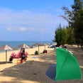 thumbnail image 3 of Portable Beach Tent Half - Open Waterproof Garden Green, 3 of 6