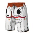 thumbnail image 5 of Cartoon Family Guy Men's Beach Shorts Swim Trunks Casual Quick Dry Board Shorts Swimwear with Mesh Lined and Pockets, 5 of 8