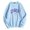 Blue, variant on Women's Fashion Letter Print O Neck Long-Sleeve Hooded Sweatshirt Tops Pullover Hooded Sweatshirts for Women Long Sweatshirt Jacket plus Asap Hoodie Womens Zip Hoodie Lightweight Womens Long Sleeve