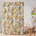 thumbnail image 6 of Shower Curtain Orange Flowers Shower Curtains for Bathroom Decor, Waterproof Polyester Shower Curtain Set with Hooks, Small Stall Size 36" x 72" Watercolor Wildflowers, 6 of 9