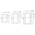 thumbnail image 3 of WAC Lighting Archetype 24" LED Aluminum Indoor and Outdoor Wall Light in Black, 3 of 3