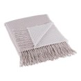 thumbnail image 1 of Design Imports CAMZ12257 DII Dusty Lilac & White Waffle Knit Throw, 1 of 2