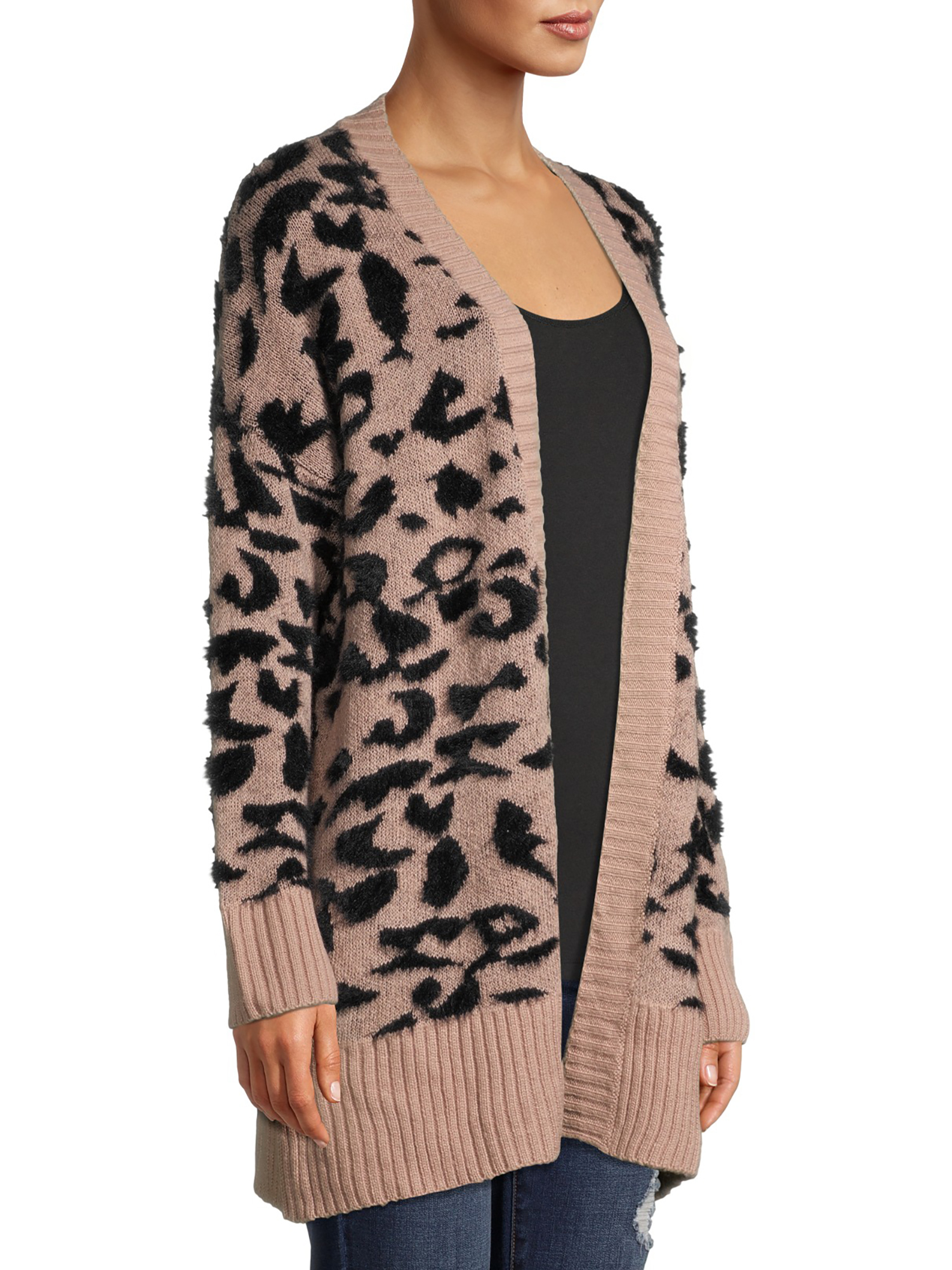 Dreamers by Debut Women's Open Front Cardigan Sweater, Midweight, Sizes XS-XL - image 2 of 6