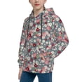 thumbnail image 2 of Kdxio Daisies Flowers Pattern Boys Athletic Unisex Boys Girls Hoodie with Pocket Sweatshirts-Medium, 2 of 6