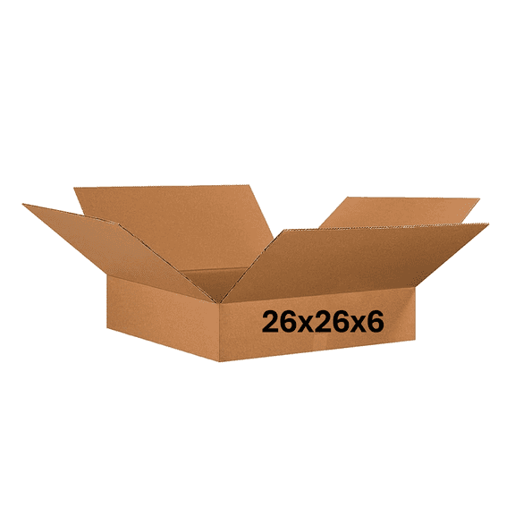 26x26x6 (200 lb strength) | SINGLE CARDBOARD BOX