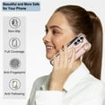 thumbnail image 6 of Decase for Sasmung Galaxy S24 Ultra with Wrist band Kickstand Case,with Metal RIng,Slim Shockproof PU Leather Drop Proof Non-Slip Anti-Fingerprint Protective Phone Case Cover,Rosegold, 6 of 8