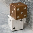 thumbnail image 3 of Uttermost Roll Roll The Dice Wood Accent Table in Natural/White, 3 of 5
