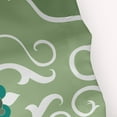 thumbnail image 2 of Simply Daisy 70" W x 73" H West Indies Floral Print Polyester Shower Curtain, Green, 2 of 3