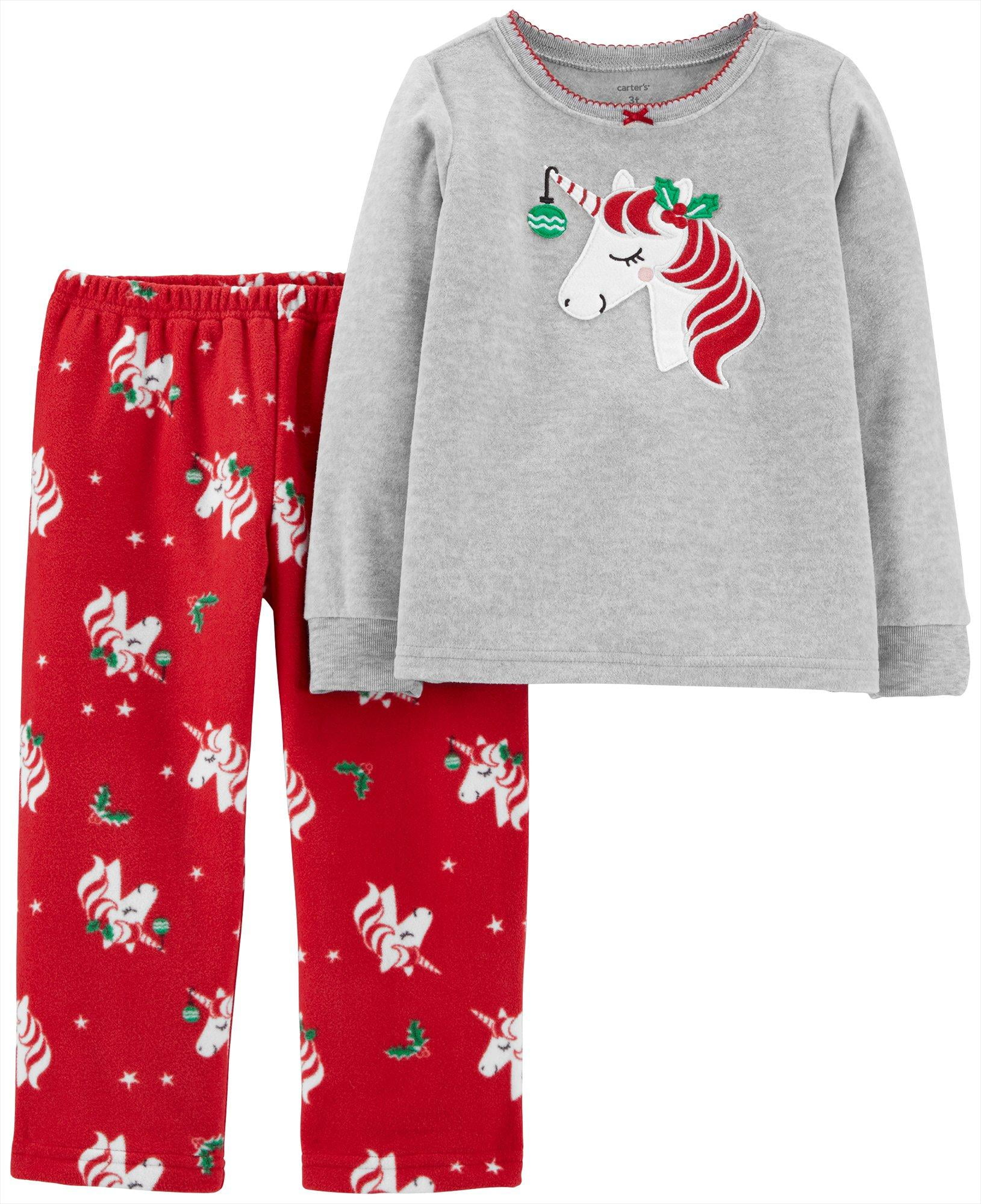 Carters unicorn outlet christmas pajamas