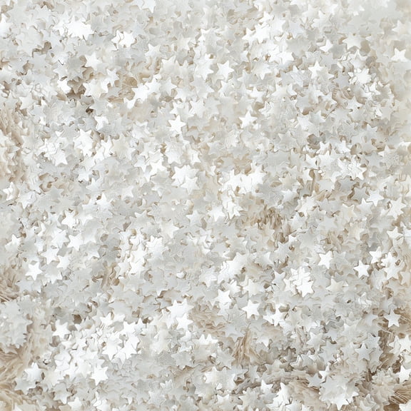Silver Star Edible Shimmer Shapes | Standout Accents, 2g