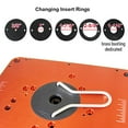 thumbnail image 4 of O'SKOOL Precision Aluminum Router Table Insert Plate, Router Templates With Pre-Drilled Adapt to Multiple Routers of Different Model, 4 of 7