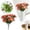 Orange, variant on 1 Pcs Artificial Azalea Bouquet Flower Artificial Flowers for Outdoors UV Resistant Realistic Colorful Faux Spring Floral for Outdoor Garden Window Porch Pots Wedding Decor(Pink)