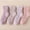 🔥 Purple, variant on 4 Pairs Thick Australian Coral Fleece Mid Calf Floor Socks For Women, Extra Warm Plush Winter Sleeping Hosiery, Soft Insulated Foot Cover For Indoor Bedroom Cold Weather Daily Rest