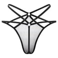 thumbnail image 5 of Watercolor Yellow Fruit Lemon Open Type Women's Panties Crotch Opening G-strings Thongs Lingeries Underwear, 5 of 7