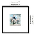 thumbnail image 5 of Americanflat 18x18 Picture Frame with Polished Plexiglass with 8x8 Mat Display Photo Streamline Thin - Black, 5 of 8