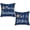 Navy Christmas Snow, variant on Christmas Pillow Covers 16x16 Inch Set of 2, Snowflake Merry Christmas Let it Snow Holiday Quote Decor Decorative Throw Cushion Cases Winter Decoration for Home Party Sofa Couch, Navy Blue