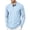 Light Blue,#011, variant on Men's Henley Waffle T-Shirt Long Sleeve Casual Lightweight Pullover Shirts Soft Stretch Tees for Business Golf,2XL