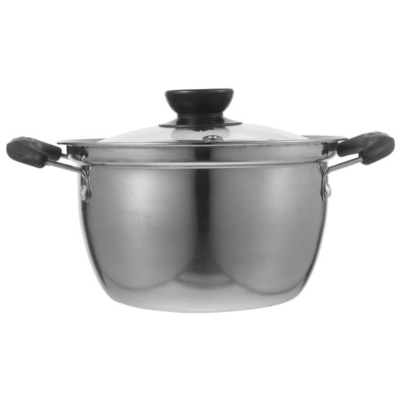 LOLIPPYY Soup Pot Large Polished Metal Stainless Steel Cookware 1Pack