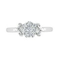 thumbnail image 3 of Round Diamond Cluster Ring Band in 14K White Gold (1/2 Carat) (Ring Size 8) (SI1-SI2 Clarity), 3 of 4