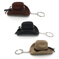 thumbnail image 4 of ZPAQI Genuine Leather Cowboy Hat Keychain Handcrafted Key Accessory for Men and Women, 4 of 12