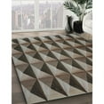 thumbnail image 3 of Ahgly Company Machine Washable Indoor Square Transitional Milk Chocolate Brown Area Rugs, 7' Square, 3 of 7