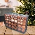 thumbnail image 5 of yotijay 100 Pcs Christmas Baubles Ornament Hanging Balls Baubles Unbreakable for Outdoor Aureate, 5 of 8