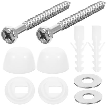 

Bolts for Toilet Tank Seat Washers Shims Kit Replacement Screw Covers Seal Ring Universal