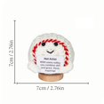 thumbnail image 3 of Funny Positive Crochet with Uplifting Card Woolen Yarn Emotional Plush Positive Support Knitted Doll Gifts for Friends Families Home Office Decoration, 3 of 6