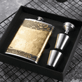 thumbnail image 4 of Set Licorera Bolsillo De 8 Oz,ánfora Rocker Acero Inoxidable  Belug, Color oro, 4 of 5