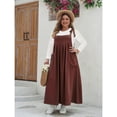 thumbnail image 2 of AURA Women’s Plus Size Dress Flared Long Sleeve Elegant Commuting Wear XL–4XL, 2 of 4