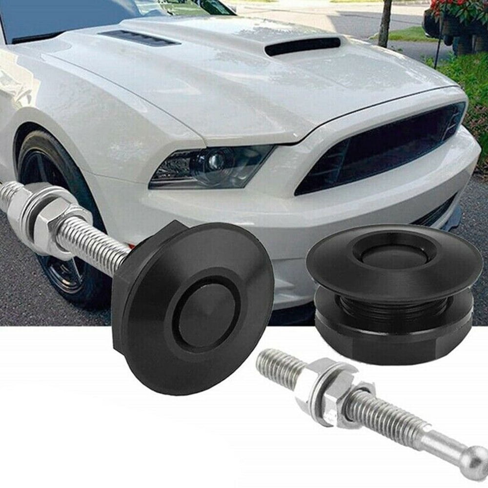 Push Button Quick Release Car Hood Latch Pin Lock Bumper Clip 30mm