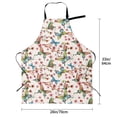 thumbnail image 5 of Uemuo Watercolor Floral With Butterflies Pattern Waterproof Apron Adjustable Dishwasher Apron- Apron for Women Men Heavy Duty Work Apron for Dishwashing Chemical Lab, 5 of 9