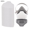 thumbnail image 2 of Filters 20pcs Filter Cotton Dust Proof Respirator Replacement Cotton Filters for Welding Grinding Casting, 2 of 8