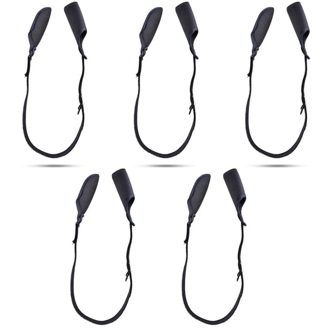 Maoww 5x Black Fishing Rod Protector Belt For Routine Fishing Trips Pack Of 5 Fishing Rod Socks Fishing strapless 58cm-123cm
