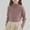 Brown, variant on Girl's Mock Turtleneck Sweater Ribbed Knit Long Sleeve Pullover Soft Stretch Slim Fitted Pullover Tops for 2-13 Years