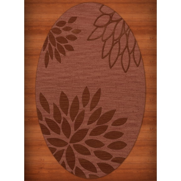 Dalyn Dover Area Rug DV17 Dv17 Coral Floral Leaves 9' x 12' Oval