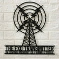 thumbnail image 2 of Craftnamesign Personalized Ham Radio Metal Wall Art LED Light, Custom Amateur Radio Name Sign, 2 of 4