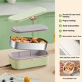 thumbnail image 5 of Portable Heating Lunch Box with 304 Food Grade Stainless Steel Container 0.9L Self Heating Warmer Container for Office, 5 of 5