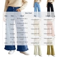 thumbnail image 3 of Axiiglly Wide Leg Jeans for Women Trendy Ruffled Hem Button Zipper High Waisted Straight Leg Baggy Jeans Casual Loose Denim Pants with Pockets S-3XL, 3 of 8