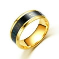 thumbnail image 2 of Maoww Temperature Ring Steel Emotion Mood Rings Couple Intelligent Sensitive Hand Jewelry, Size 11, Gold, 2 of 8