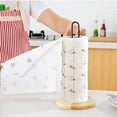 thumbnail image 3 of CNKOO Paper Towel Holder Countertop Roll Stand With Anti Wooden Base For Kitchen Cabinet Table, 3 of 3