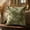 Green, variant on TTJ Wildflower Embroidery Throw Pillow Covers,18x18 Inch Floral Decorative Cushion Case,Chenille Flower Pillowcase for Farmhouse Rustic Sofa Couch Bed Living Room Home Decor(Green)