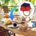thumbnail image 6 of LanSuare 4th of July Flower Napkin Rings Handicraft for Mother's Day Banquet Birthday Party Independence Day, 6 of 6