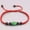 D, variant on Real Jade Jadeite Bracelet Lucky For Women Female Green Bead Red Weave Bracelet -B